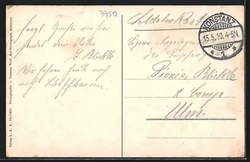 AK Insel Mainau, Partie im Schlosshof