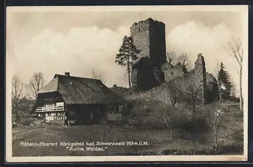 AK Königsfeld / Baden, Ruine Waldau