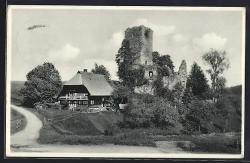 AK Königsfeld / Baden, Ruine Waldau