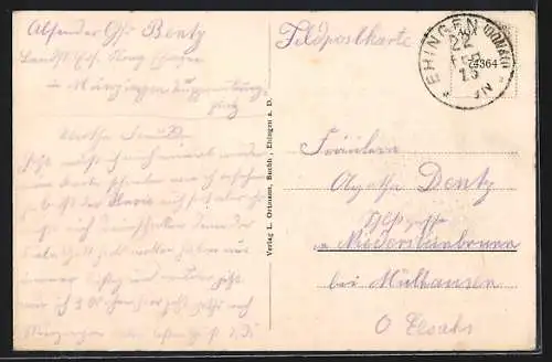 AK Ehingen a. D., Kollegiumskirche mit Konvikt