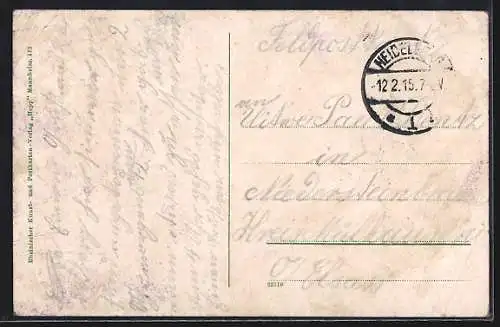 AK Heidelberg / Neckar, Stadtpanorama im Mondschein