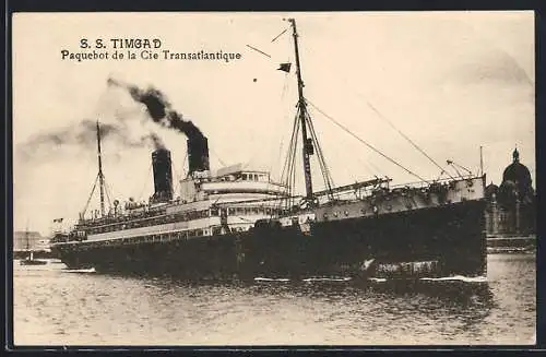 AK Passagierschiff SS Timgad, Paquebot de la Cie Transatlantique