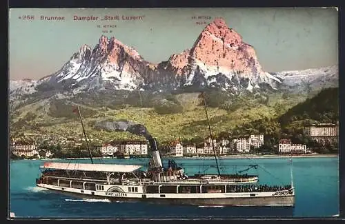 AK Brunnen, Dampfer Stadt Luzern und die Mythen