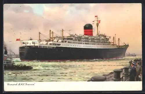 AK Passagierschiff RMS Ivernia, Cunard White Star Line