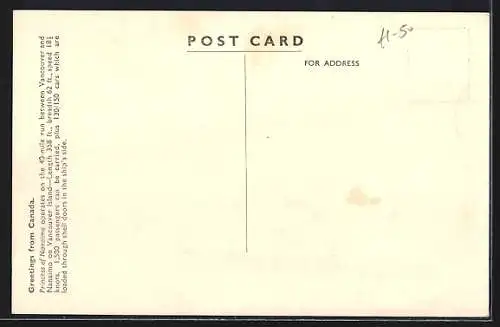 AK Passagierschiff Princess of Nanaimo and the Lions Gate Bridge at Vancouver