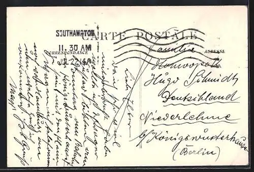 AK Passagierschiff R.P.D. Adolf Woermann auf See, Woermann-Linie