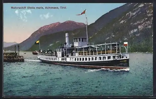 AK Motorschiff Stella maris auf dem Achensee