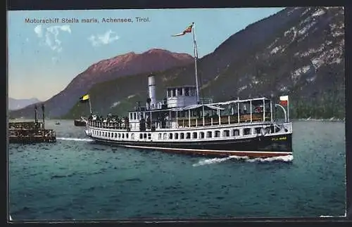 AK Motorschiff Stella maris auf dem Achensee