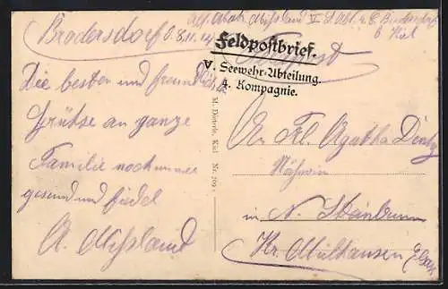 AK Hochsee-Torpedoboots-Division bei stürmischer Witterung