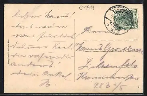 AK Unterseeboot klar zum Tauchen