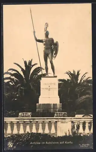 AK Korfu, Achilles-Statue im Achilleion