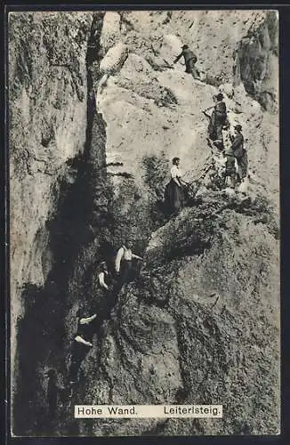 AK Hohe Wand, Bergsteiger, Leiterlsteig