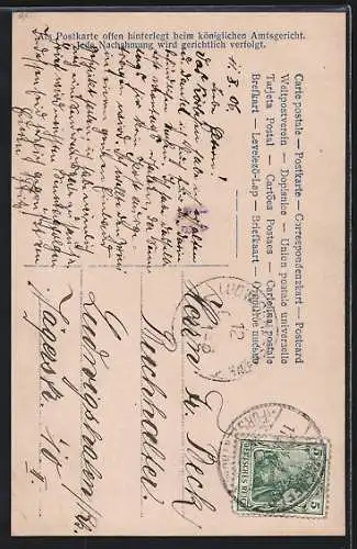 AK Kronprinz Wilhelm von Preussen mit Gemahlin