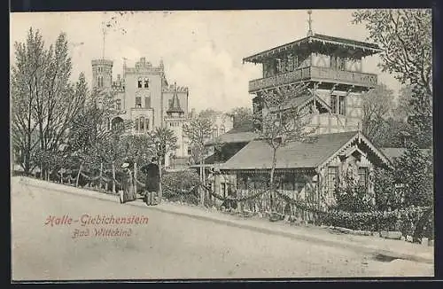 AK Halle-Giebichenstein, Hotel - Kurhaus Bad Wittekind