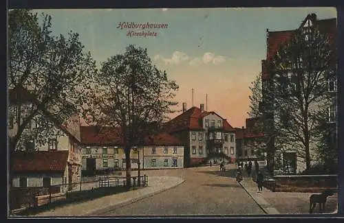 AK Hildburghausen, Partie am Hirschplatz