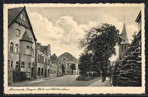 AK Sömmerda, Dreyse-Platz mit Schützenhaus