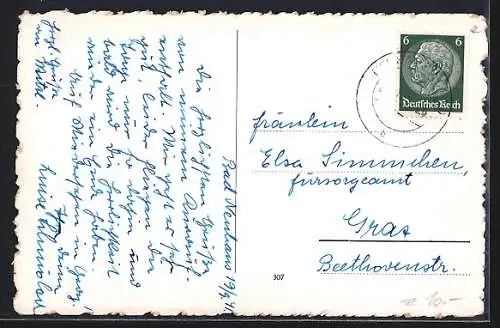 AK Bad Neuhaus, Blick zur Kirche