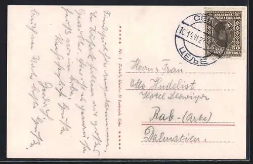 AK Celje / Cilli, Celjski dom mit Pferdekutsche