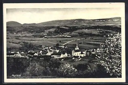 AK Poljcane, Ortsansicht mit Umgebung