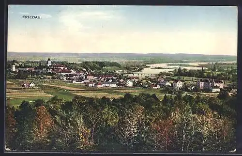 AK Friedau, Ortsansicht mit Blick ins Land