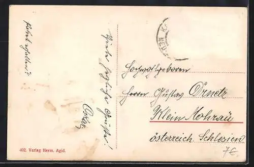 AK Bilek, Strassenpartie im Ort