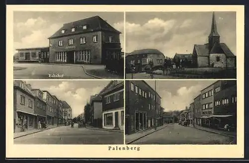 AK Palenberg, Bahnhof, Kirche