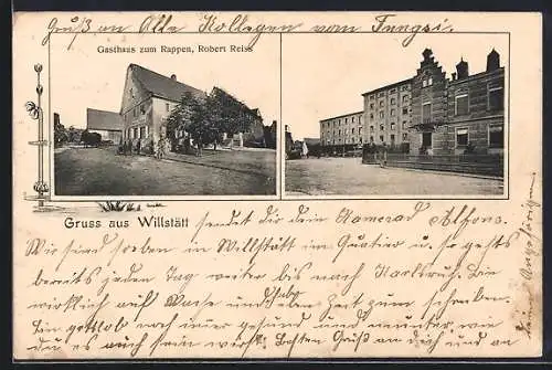 AK Willstätt, Gasthaus zum Rappen, Bes. Robert Reiss