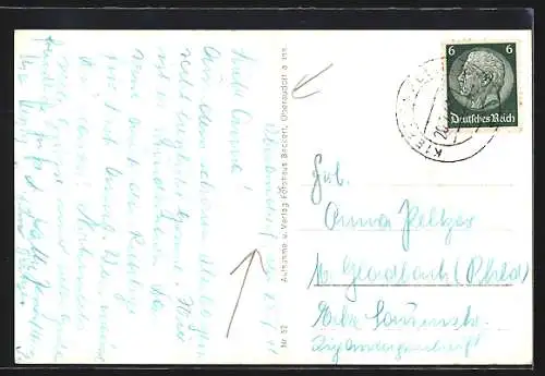 AK Oberaudorf, Café u. Pension Hummelei, Brünnstein