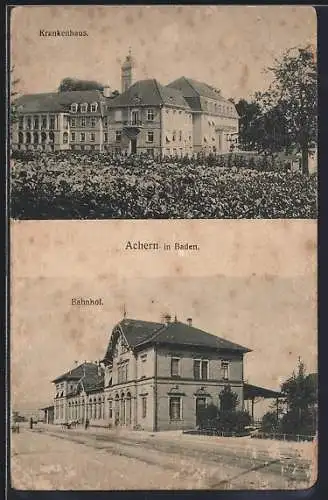 AK Achern in Baden, Krankenhaus, Bahnhof