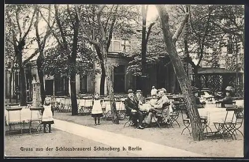 AK Berlin, Gasthaus der Schlossbrauerei Schöneberg