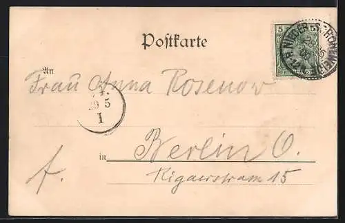 AK Berlin-Niederschöneweide, Nieder-Schöneweide, Gasthaus Loreley an der Oberspree