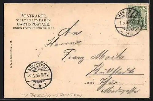 AK Berlin-Treptow, Gasthaus Victoria-Garten v. C. Joel, Gartenwirtschatf, Köpenicker Landstrasse 21