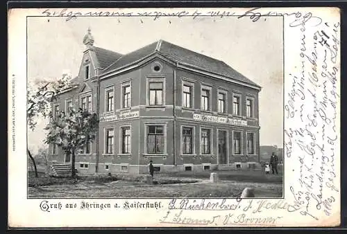 AK Ihringen a. Kaiserstuhl, Gasthof zum Kaiserstuhl v. Hermann Tschamber