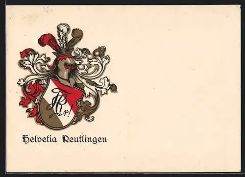 AK Reutlingen, Studentenwappen Helvetia