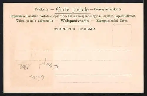 Künstler-AK Gottlieb Theodor Kempf-Hartenkampf: Grosse Schwester wird gefüttert, Jugendstil