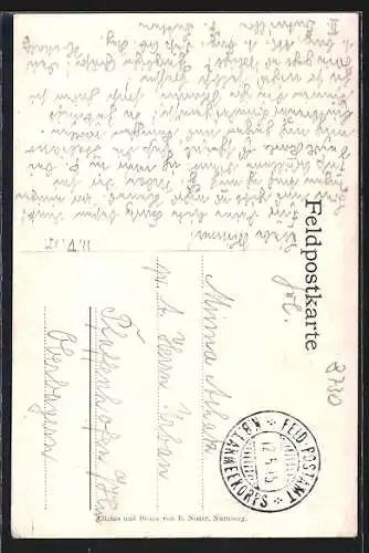 Künstler-AK Kissingen, Soldat des K. B. Landsturm-Inf. Bataillons in Uniform