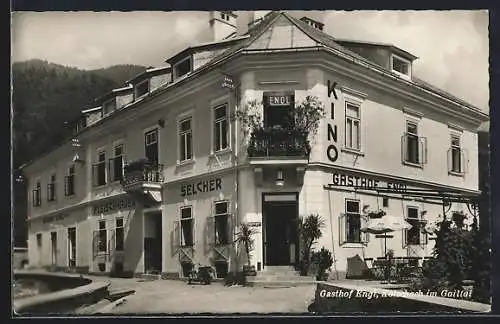 AK Kötschach im Gailtal, Gasthof Engl mit Kino