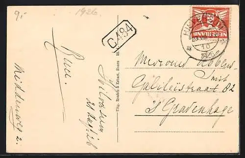 AK Hilversum, Kerkstraat met Postkantoor