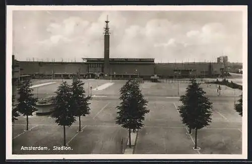 AK Amsterdam, Stadion aus der Vogelschau