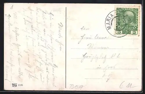 AK Maria Schmolln /Ob.-Oest., Kirchenplatz