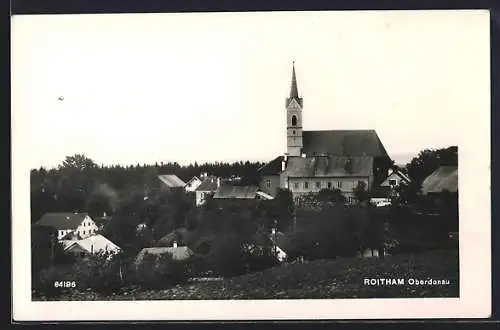 AK Roitham /Oberdonau, Ortsansicht mit Kirche