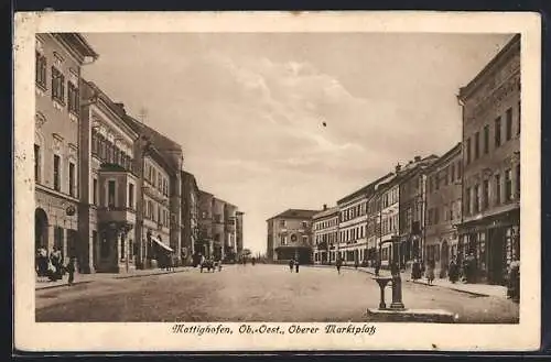 AK Mattighofen /Ob.-Oest., Oberer Marktplatz