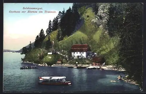 AK Traun am Traunsee, Gasthaus zur Eisenau