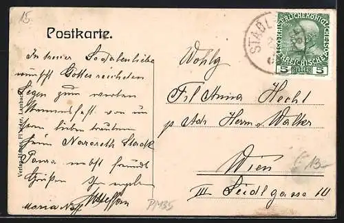 AK Stadl-Paura /Ob. Öst., Kloster Nazareth-St. Antonius Kinder-Asyl Erziehungsanstalt