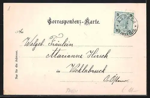 AK Aspach im Innkreis, Ortsansicht aus der Ferne