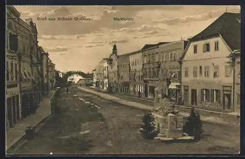 AK Altheim /O.-Oest., Marktplatz