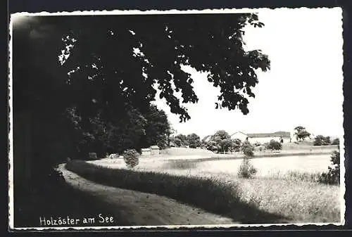 AK Holzöster am See, Ansicht vom Feldweg