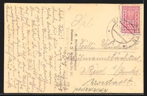 AK Mauerkirchen /O. Ö., Ortsansicht aus der Vogelschau