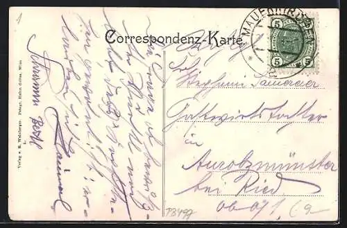 AK Mauerkirchen O. Ö., Ortsansicht aus der Vogelschau