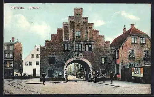 AK Flensburg, Blick zum Nordertor